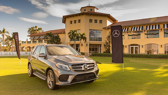 Image of Mercedes Benz outside The Ritz-Carlton Golf Resort, Naples