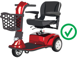 Permitted Item Image of Motorized Scooter