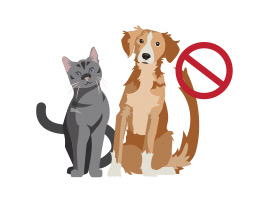 Prohibited Item Image of Cat and Dog